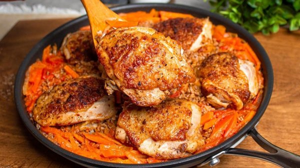 Лучший ужин! Вы мне не поверите, ПОКА НЕ ПРИГОТОВИТЕ! Гречка с курицей — очень вкусно, быстро