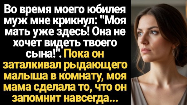ИСТОРИИ ИЗ ЖИЗНИ/Моя мать уже здесь, она не хочет видеть твоего сына- орал мне муж
