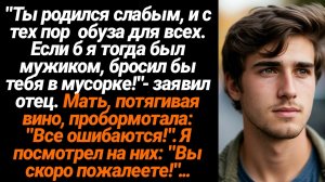 Жизненные Истории/Ты родился слабым, и с тех пор  обуза для всех. Если б я тогда был мужиком, бросил