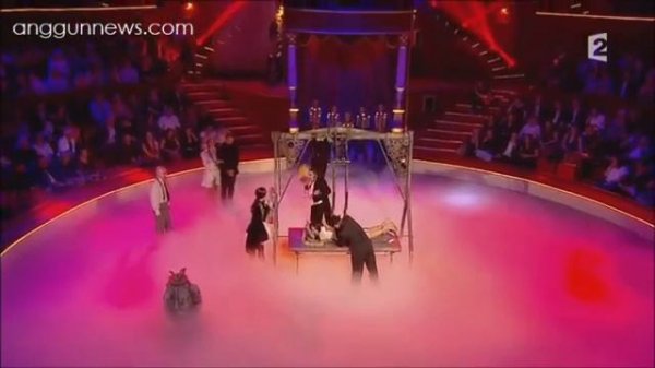 Anggun as Morticia Addams at Le Gala de lUnion des Artistes