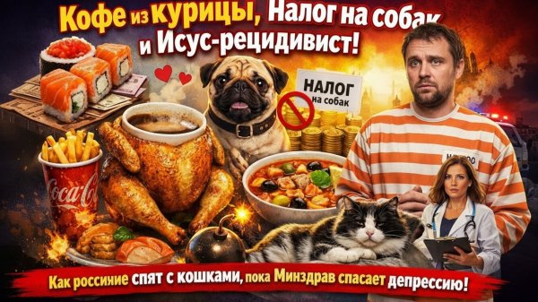 Курица в кофе, суп-убийца и кошки в кровати: Минздрав Карелии разрешил спать с питомцами и другое..