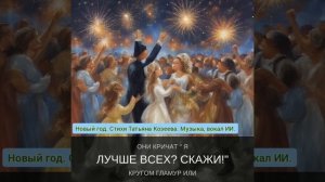 Песня "Новый год!" в тандеме с ИИ. Стихи Татьяна Козеева.  TAPAI songs music TAtiana Plus AI