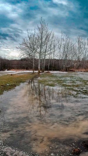 Деревню затопило
