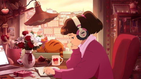 romantic lofi mix 💖 3 hours of background music for valentine’s day