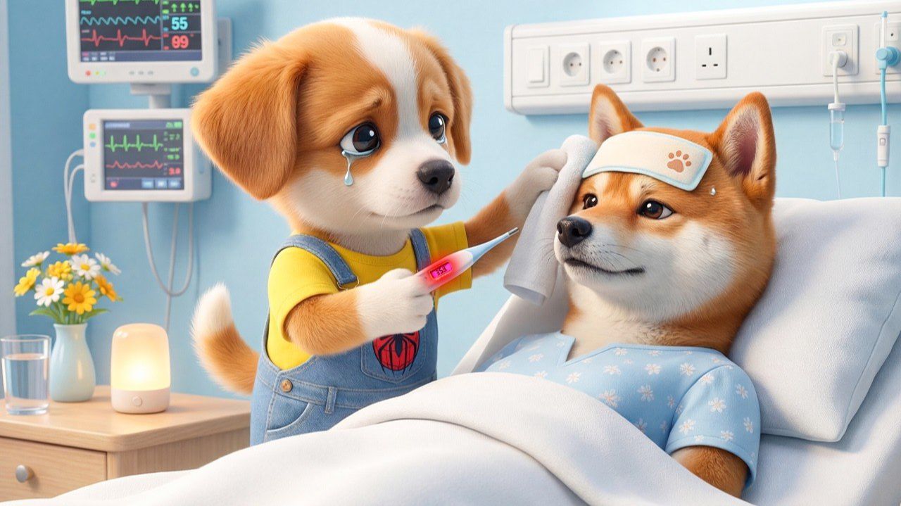 🌧️😢 Маленький щенок борется с дождём, чтобы спасти больную маму... Этот храбрый поступок ❤️🐶 смотреть онлайн