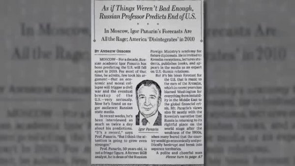 Игорь Панарин о развале США - The WORST Predictions From History