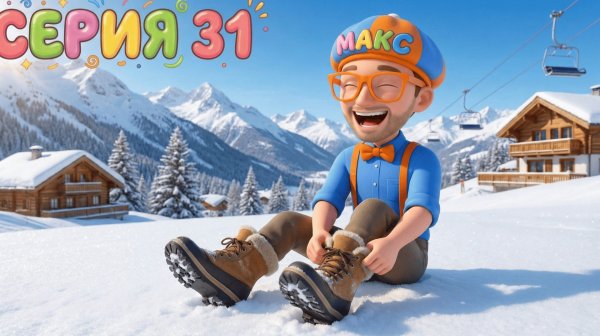 Быстрые снегоходы и большие сугробы! 🏔️ Зимние игры со Знайкой Максом | Серия 31