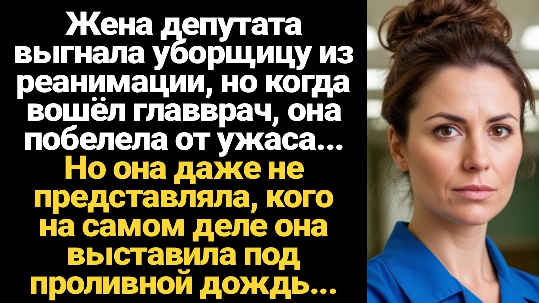 ИСТОРИИ ИЗ ЖИЗНИ/Жена депутата выгнала уборщицу из реанимации, но когда пришёл главврач смотреть онлайн