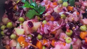 Готовлю винегрет. Полезный и вкусный салат с интересной заправкой .