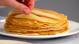 БЛИНЧИКИ. Постные. С капустой! Мука и вода, а как вкусно! СЕКРЕТ вкусных постных блинчиков!