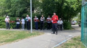 Здесь под небом чужим (Журавли, под духовой оркестр ДК Щербинка, июль 2023)