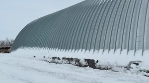 размеры  моего бескаркасного ангара