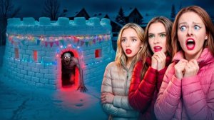 Дабл Бабл - 24 ЧАСА В СНЕЖНОЙ КРЕПОСТИ ! ЫРКА ПРИШЛА К НАМ! СТРАШНО