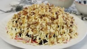 Салат "Черный Жемчуг"🤍 Дамский салат к 8 Марта с изюминкой/Из простого в изысканность