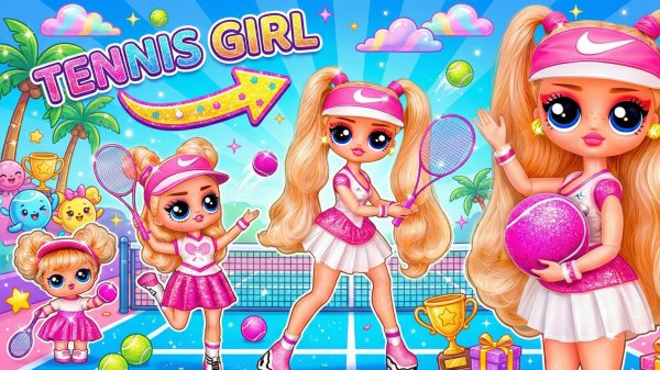 Девочка – теннисистка растёт! 32 идеи для кукол ЛОЛ ОМГ!