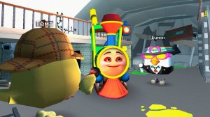 Мы 24 часа Следили за Этим Жутким ПАРОВОЗИКОМ в Чикен Ган!