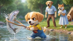 💖🏕️ От слёз под дождём к солнечным улыбкам: мечта щенка о походе сбылась 🐶☀️