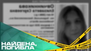Найдена, погибла. В Челябинской области закончены поиски Елизаветы Овчинниковой