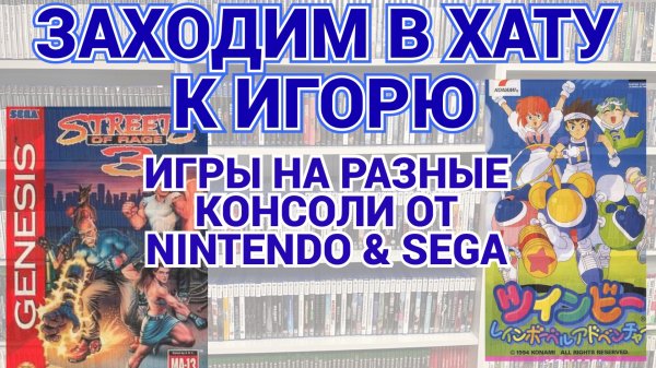 МНОГО РЕДКИХ ИГР НА НИНТЕНДО И НА СЕГУ / NINTENDO - SEGA / ЗАХОДИМ В ХАТУ