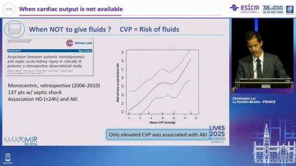 give or not  give fluids When cardiac output is not available Christopher Lai
