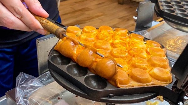 Яичные вафли по Гонконгски. Уличная еда Тайвань | Еда мира | World Food