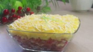 Салат "КОРОЛЕВСКИЙ ШАРМ.  К столу на 8 марта БУДЕТ идеален. / Не ожидала, что так Вкусно !