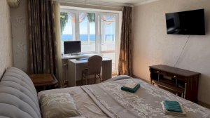 🏡 №566 Сдаётся посуточно 2-к квартира с видом на открытое море и 2 балконами – Геленджик