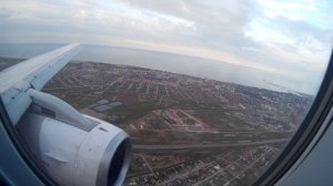 Заход на посадку в Махачкале (Уйташ)