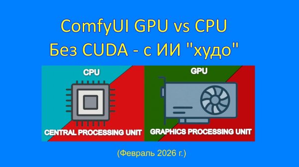 ComfyUI GPU vs CPU