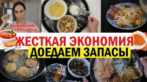 Жесткая экономия. Доедаем все что есть. Цель тратить меньше