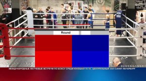 1 день Международные матчевые встречи по боксу среди юношей 15 - 16 лет , Центральный зал СПБ