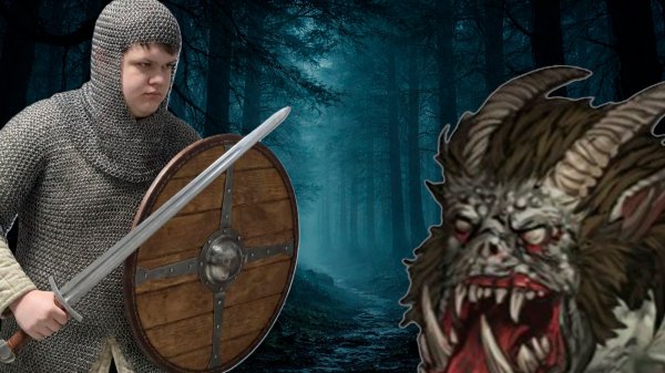 Сражаемся с монстрами в игре Battle Brothers