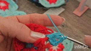 15 Февраля. Как я вяжу квадрат.По просьбе Желдыс