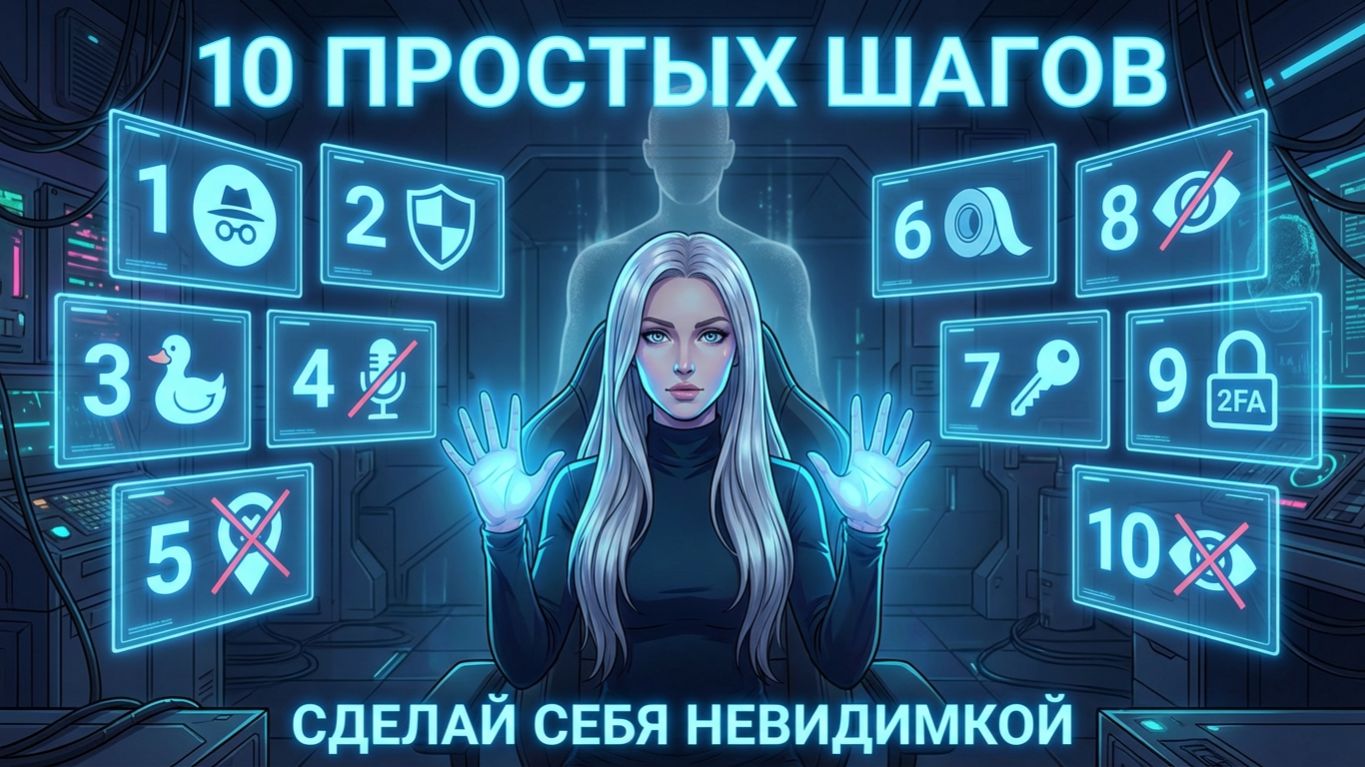 ЛОРА 10 ПРОСТЫХ ШАГОВ. Сделай себя невидимкой за час. 🔢🔒