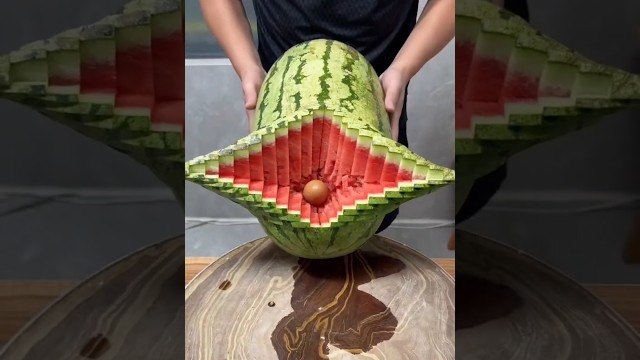 необычная нарезка арбузов