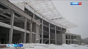 Строительство 50-метрового бассейна в Губкине выполнено на 46%