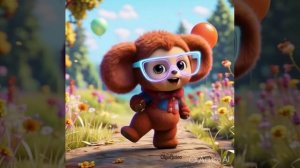 Чебурашка одевает очки