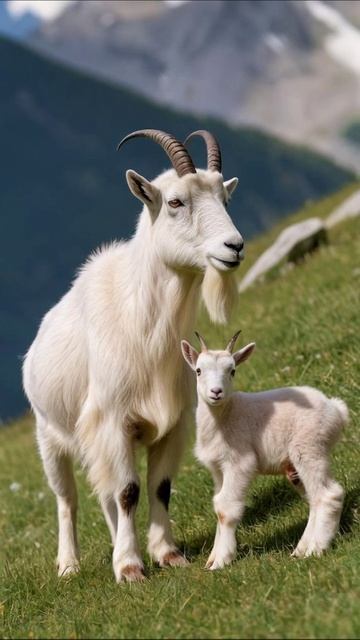 Милые козы на пастбище #козы #природа #животные