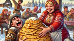 Масленица пришла! С масленичной неделей. Красивая музыкальная открытка.