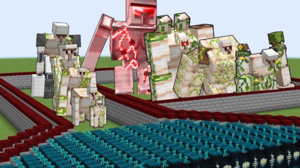 100 МОНСТРОВ ВАРДЕНА ПРОТИВ ВСЕХ ЖЕЛЕЗНЫХ ГОЛЕМОВ В МАЙНКРАФТЕ