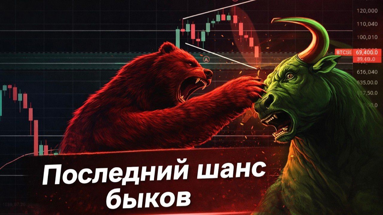 ⚪️ Последний рубеж быков по Биткоину