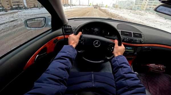 2008 Mercedes-Benz E200 CDI POV TEST DRIVE