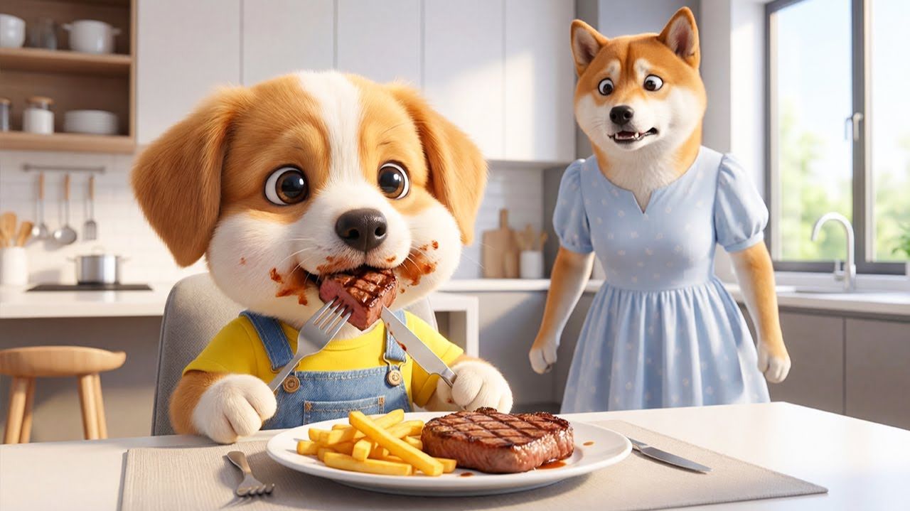 🌙 Маленький щенок не может уснуть без своей любимой подушки... Нежный сюрприз от мамы 😭❤️🐶 смотреть онлайн