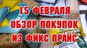 15 февраля. Обзор покупок из Фикс Прайса