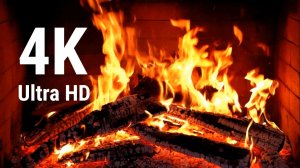 Теплый камин в уютном доме — 4K Ultra HD. 1080p