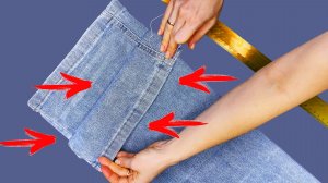 Как укоротить джинсы с сохранением низа. Как подшить джинсы и сохранить фабричный шов с потертостью