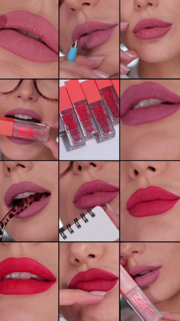 Краска для губ INTELLECT 💄 Свотчи ВСЕХ оттенков