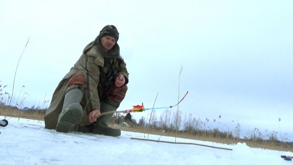 Рыбалка на плотву в тростнике! В поисках хорошей плотвы на мотыля на ДЗУ! 15 февраля на озере