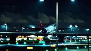 Самолёт летит в небо (AI-видео, реверс)