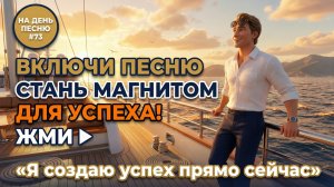 НА ДЕНЬ ПЕСНЮ #73 | Мотивирующая ПЕСНЯ-АФФИРМАЦИЯ на успех | "Я создаю успех прямо сейчас"